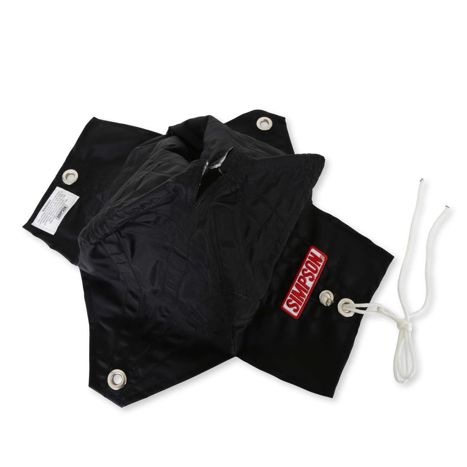 Simpson Racing 42035 Parachute Pack - Air Boss - Nylon - 8-Foot - Black