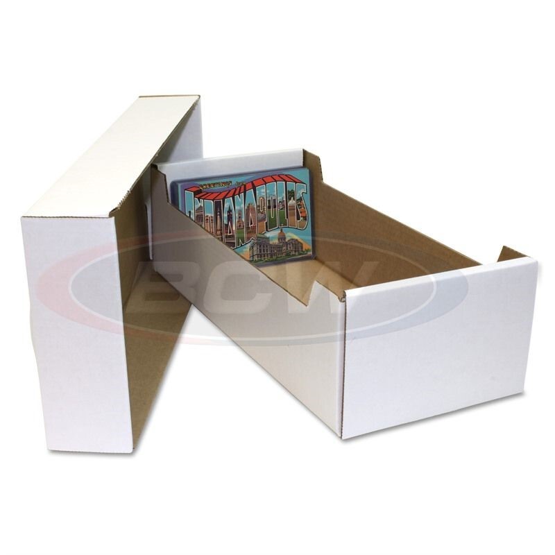 1 BCW Postcard / Topload Storage Box Durable Cardboard Best Quality 6.5x4.5" 14"
