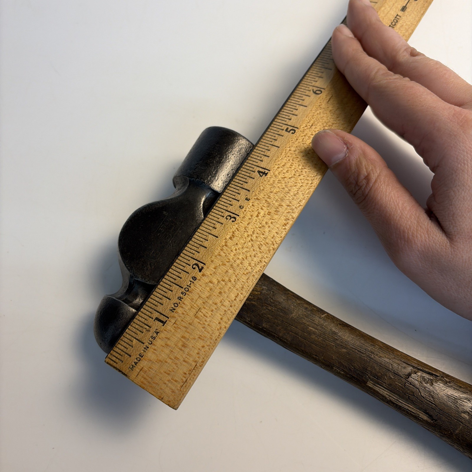 Vintage Cheney Ball Peen Hammer 1 lb 10 oz Made in USA