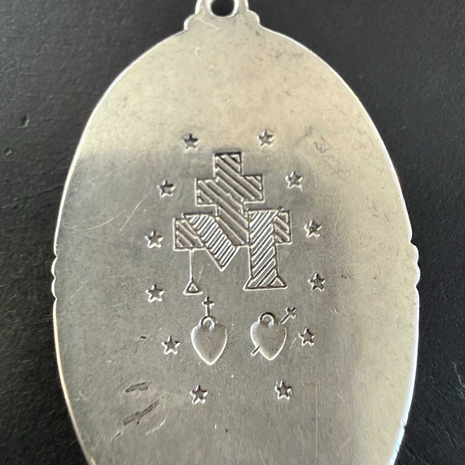 Sterling Silver Miraculous Medal & Infinity Chain 40g 1.4 oz Silver Below Spot