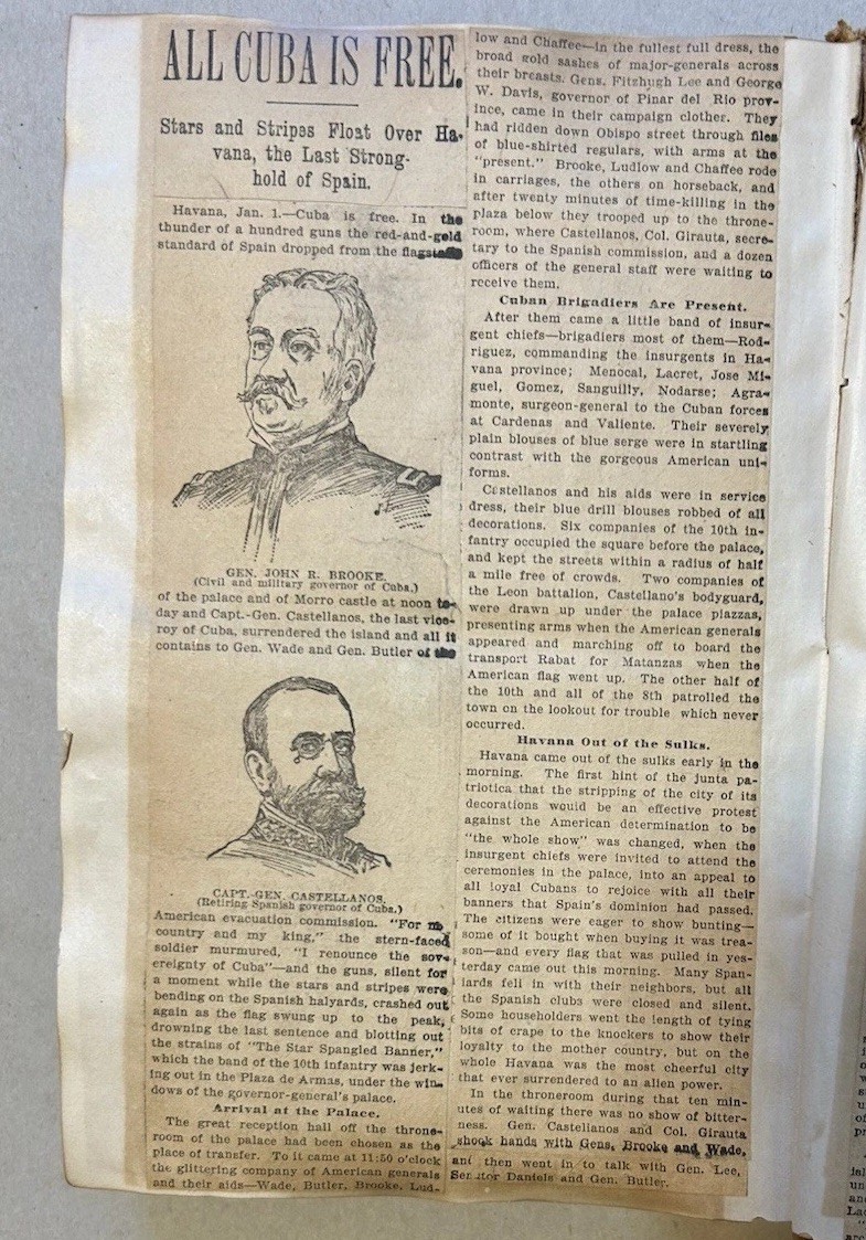 Antique Scrapbook Of Spanish-American War, 1898