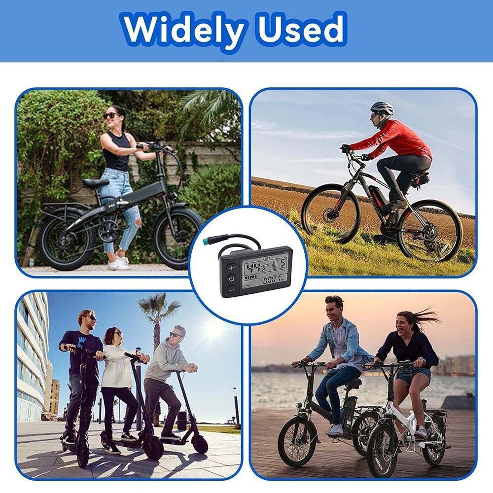LCD Display For E-bike 5Pin 24V/36V/48V E-Bicycle MTB Part Electric Bike Scooter