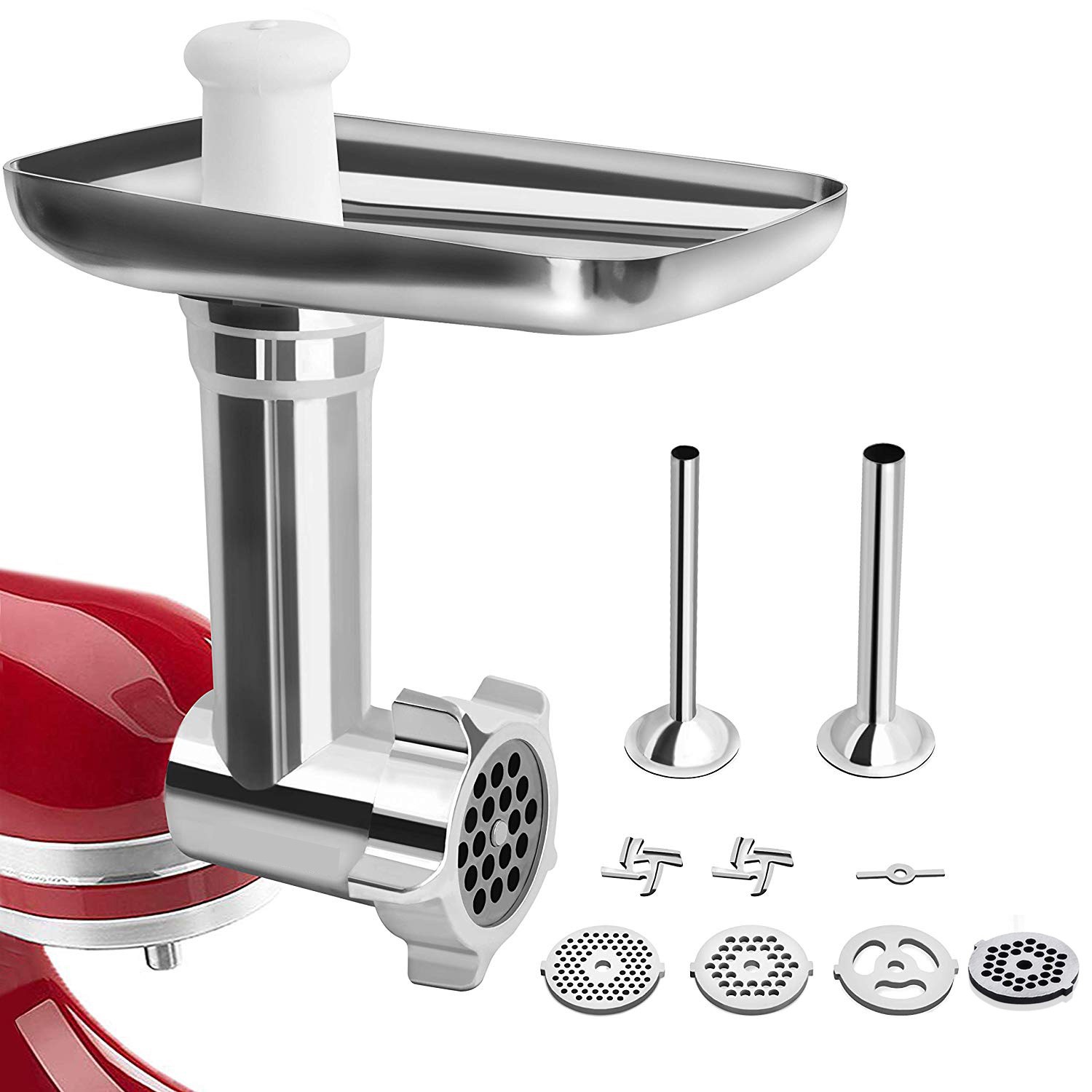 Meat Grinder & Prep Slicer & Jams Juicer Attachment For KitchenAid Stand Mixer