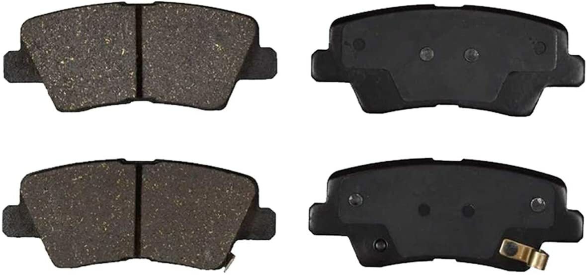 Front & Rear Ceramic Brake Pads w/Hardware for 2011-2015 Sonata Optima