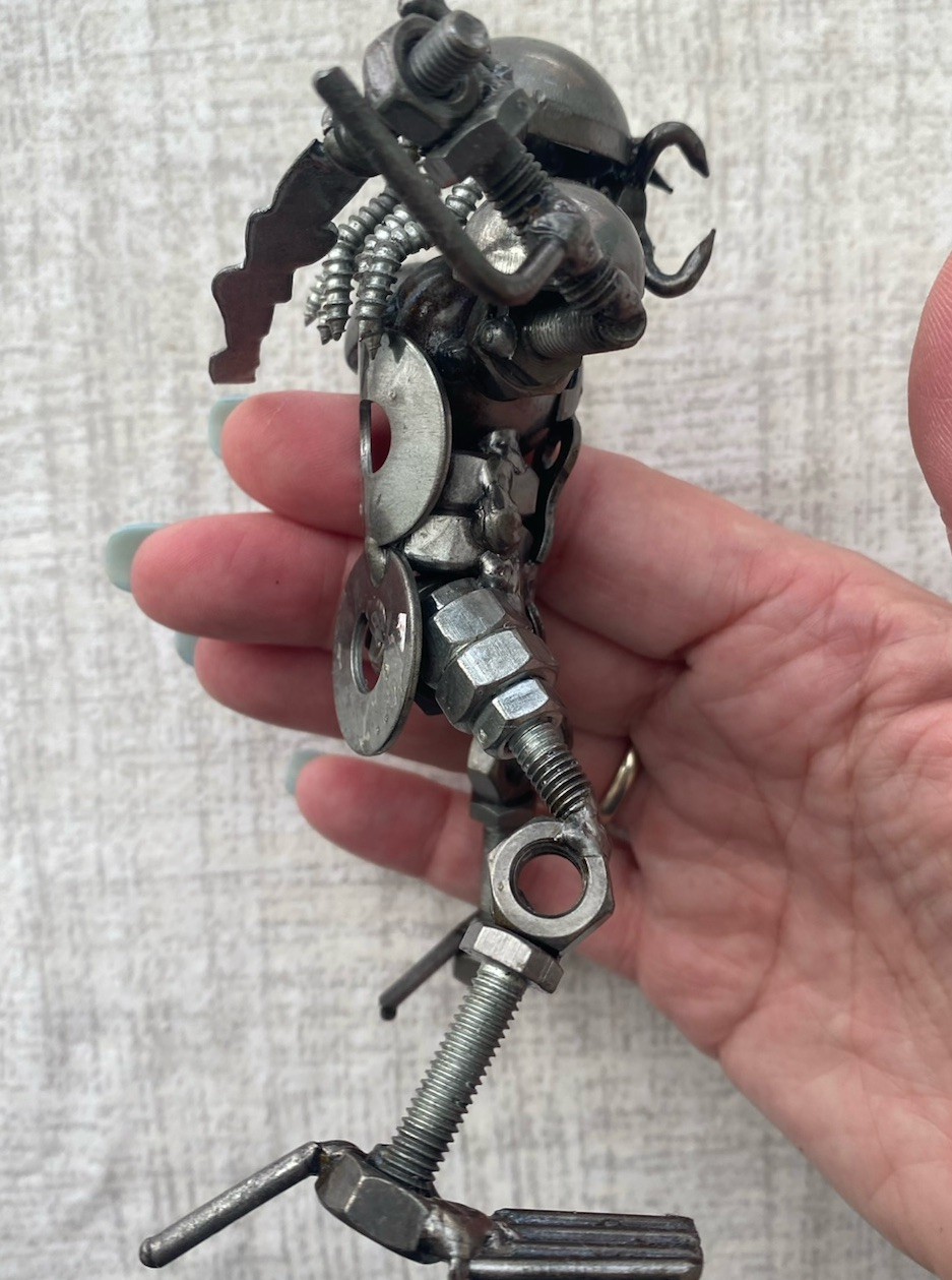 Alien Statue Metal Sculpture