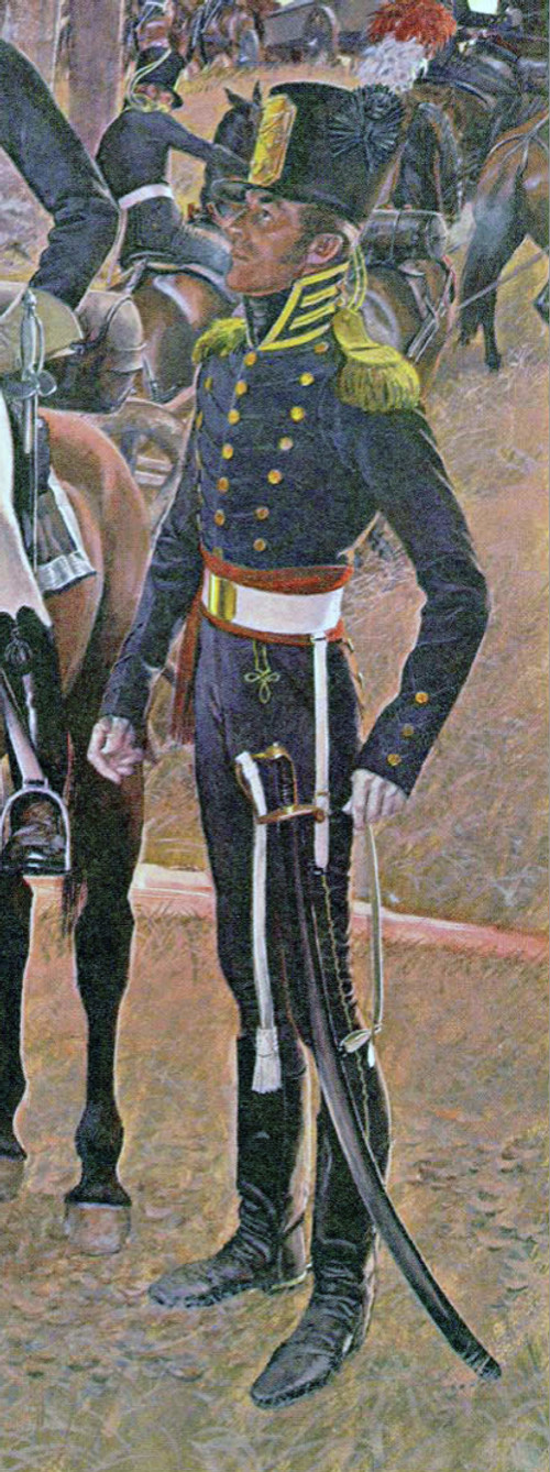 White Buff Leather Officers / Mounted Services Sword Belt