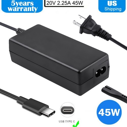 LOT OF USB C Type C 45W 65W 90W Adapter Charger For Laptop Lenovo Acer HP ASUS