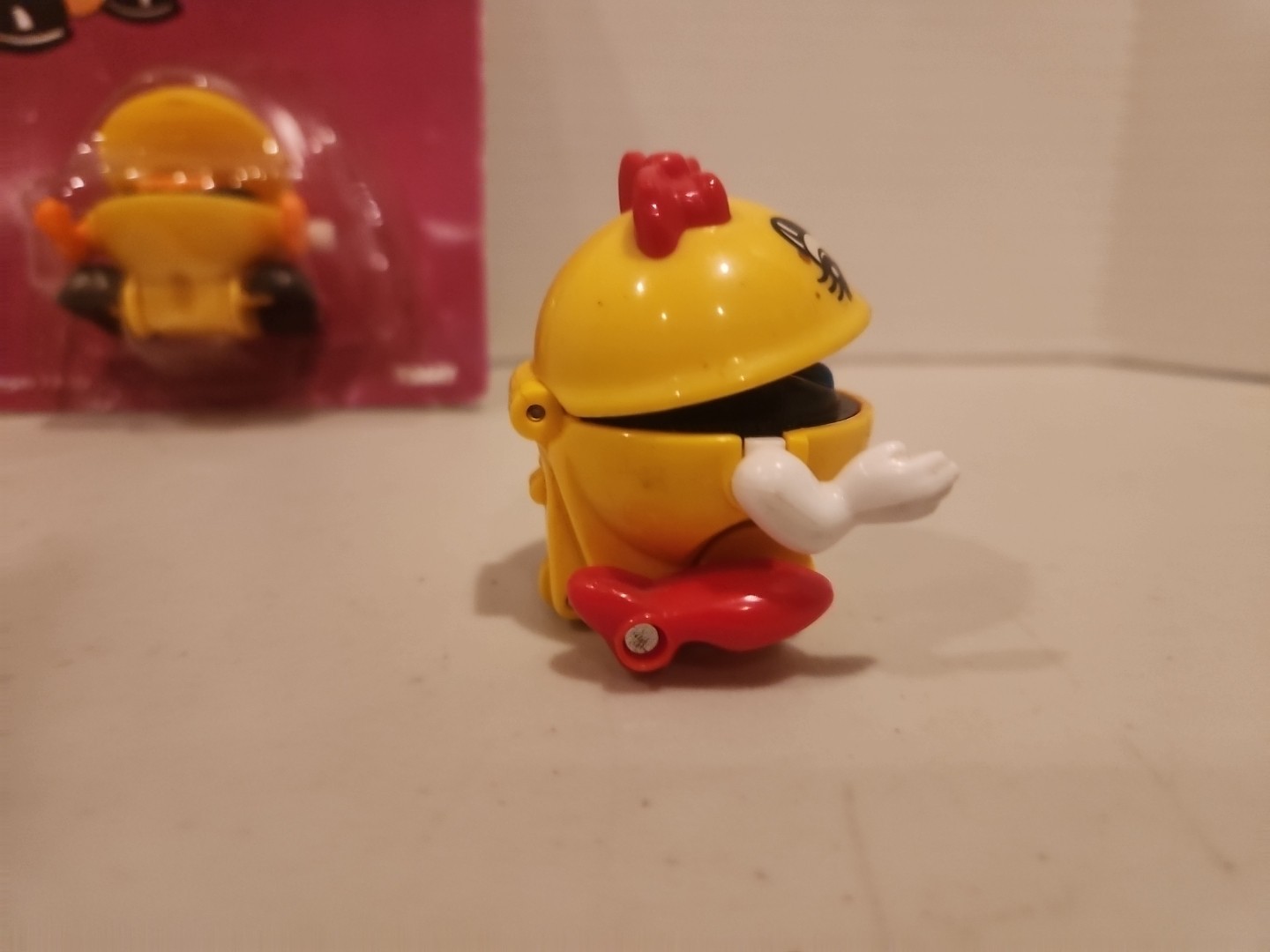 1982 TOMY "Pac Man" Wind-Up Toy New & Ms. Pac Man 1980s Midway Video game