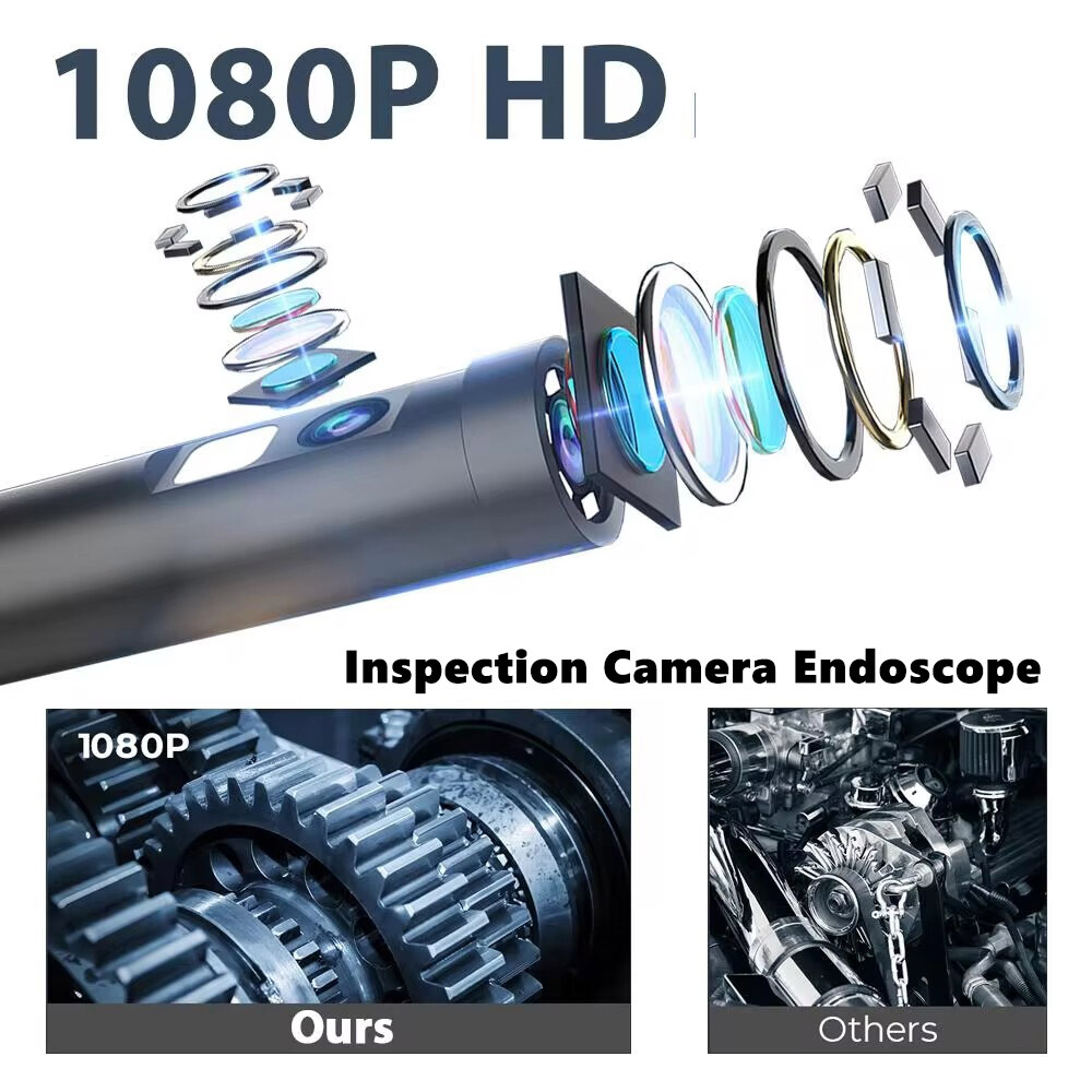 1920P Dual Lens Snake Inspection Borescope Type C iPhone Endoscope Scope Camera