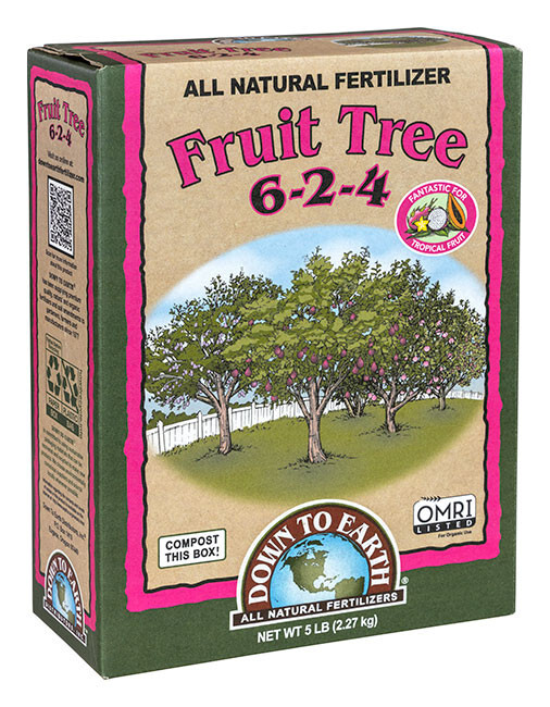 Down to Earth Organic Fruit Tree Fertilizer Mix 6-2-4, 5lb