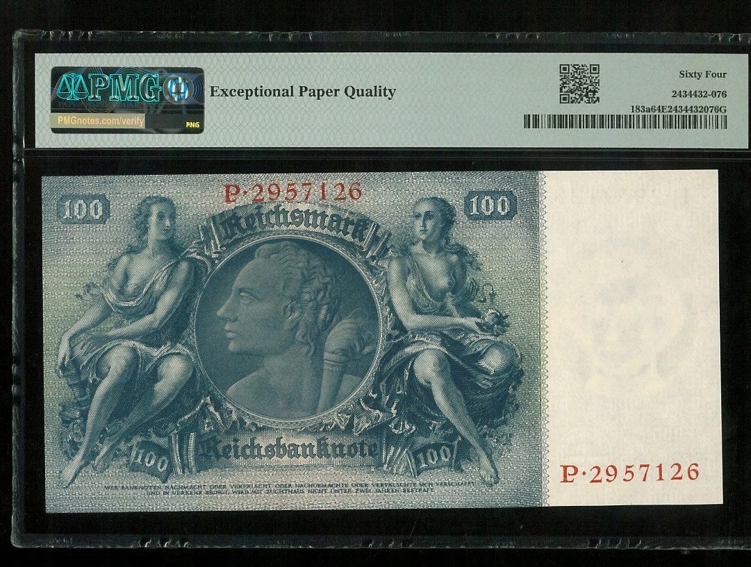 GERMANY 100 REICHSMARK 1935 P183a UNC