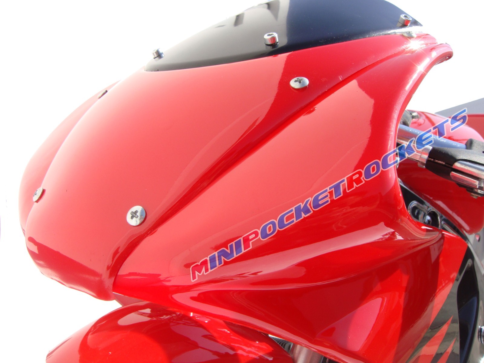 Pocket Rocket with SHOCKS - Unique gas pocket bike w/ Suspension System - 28 MPH