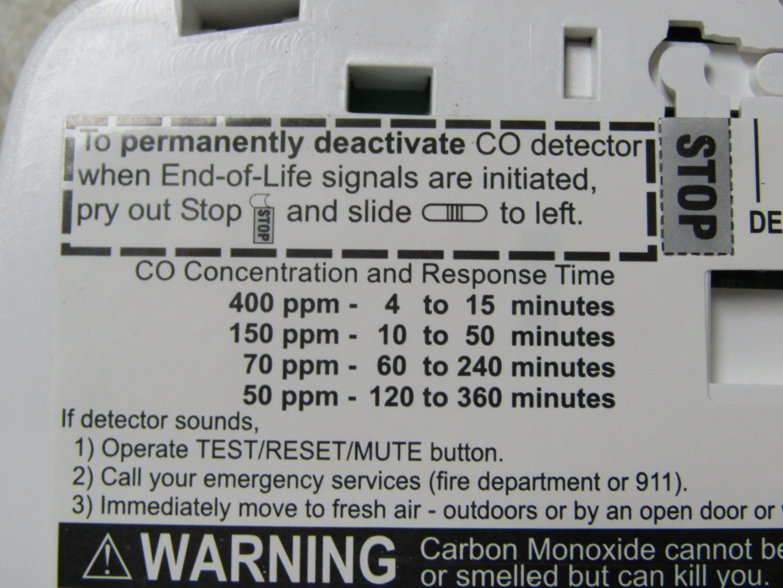💥NEW DEFENDER CD8180 BATTERY POWERED COMMERCIAL CARBON MONOXIDE DETECTOR