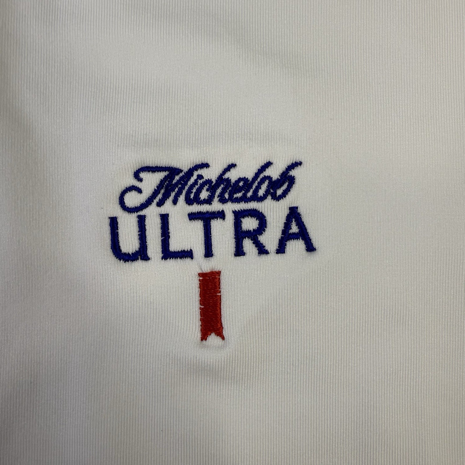 Greyson Golf Tala Polo Men's Medium Michelob Ultra Logo White Greyson Polo NWT
