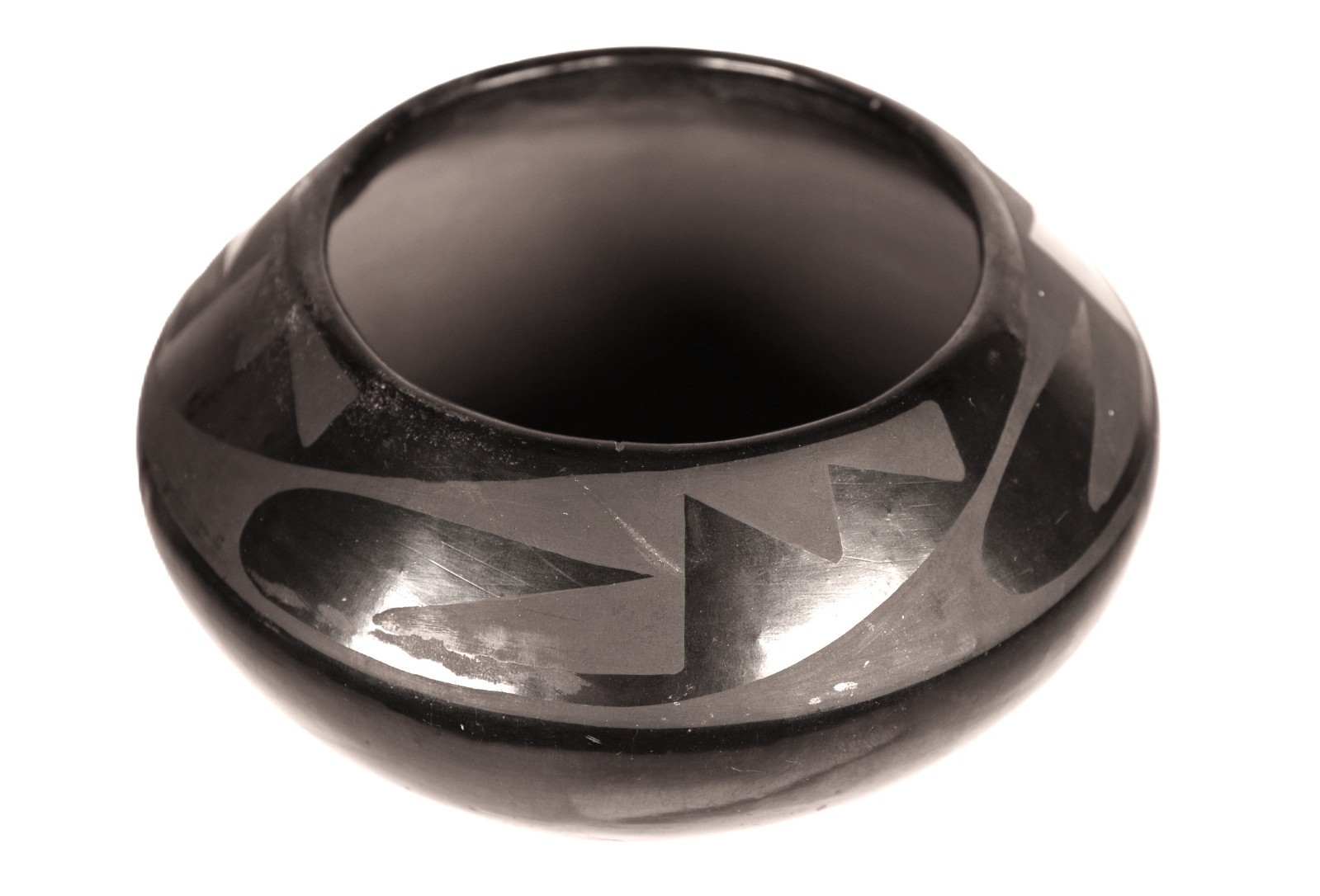 San Ildefonso Pueblo Black on Black Pottery By Maria Martinez ca. 1925 - 1943