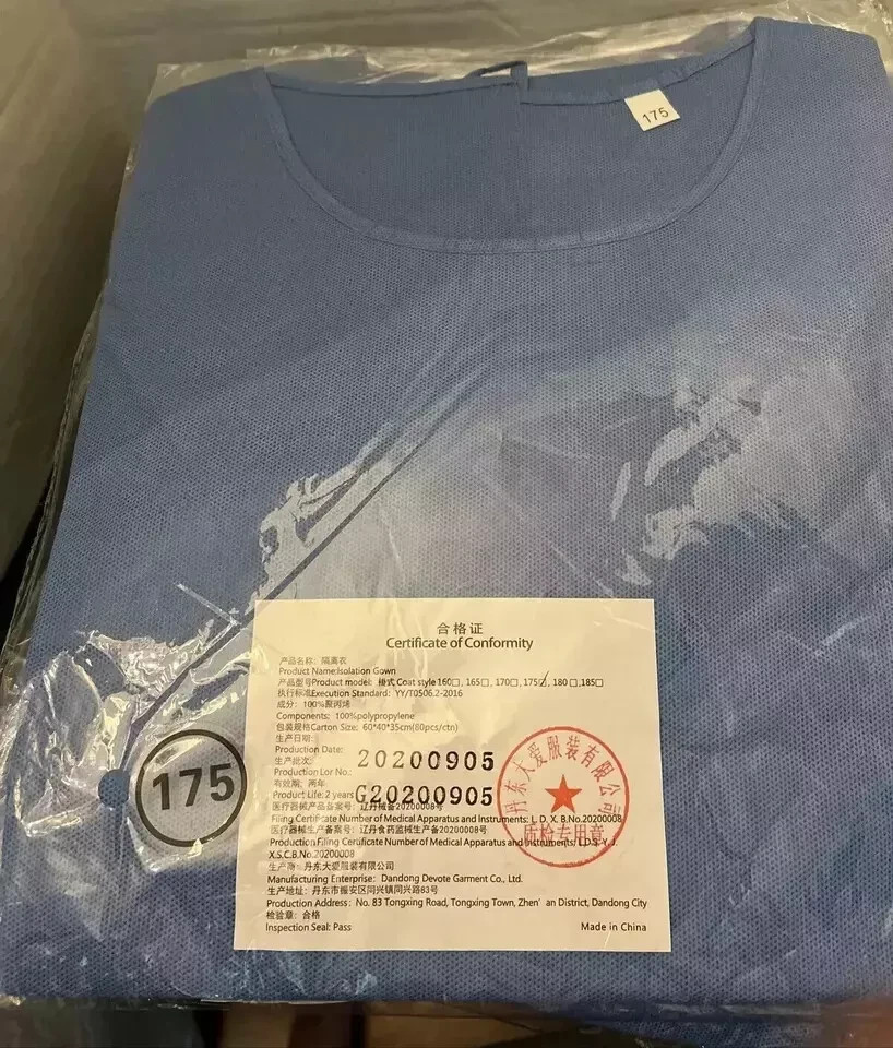 Isolation Gowns Disposable AAMI Level 3 Blue Medical - XL - 10/20/40/80 PCS