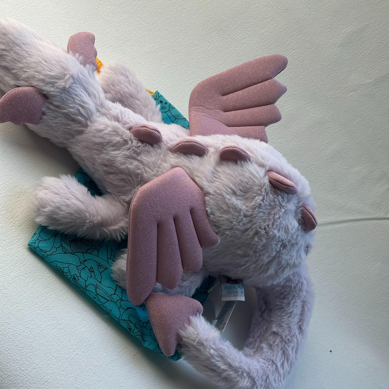 Jellycat Plush Lavender Dragon Purple NWT !