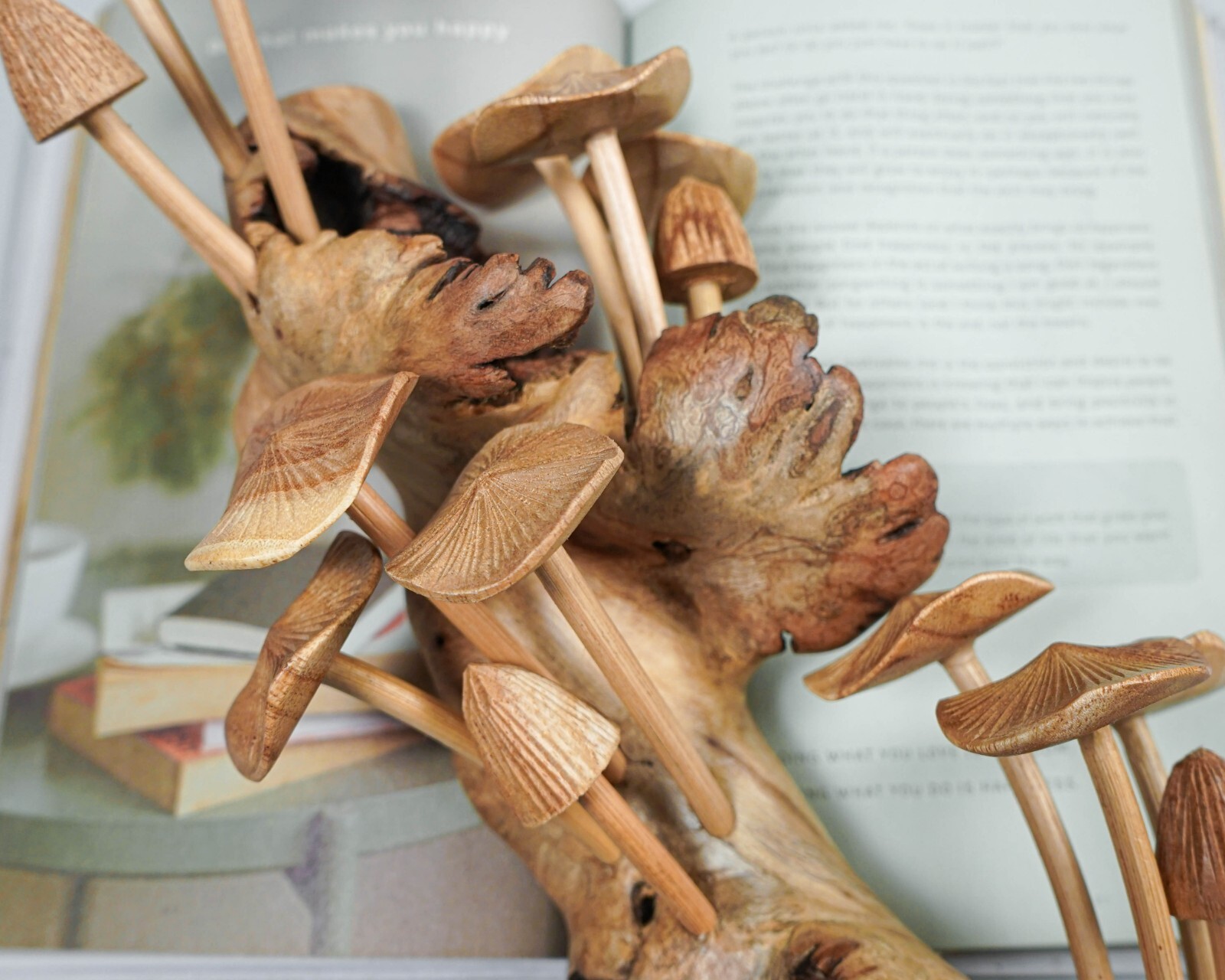 15" Large Mushroom Wall Art, Wall Hanging, Handmade, Statue, Wall Decoration