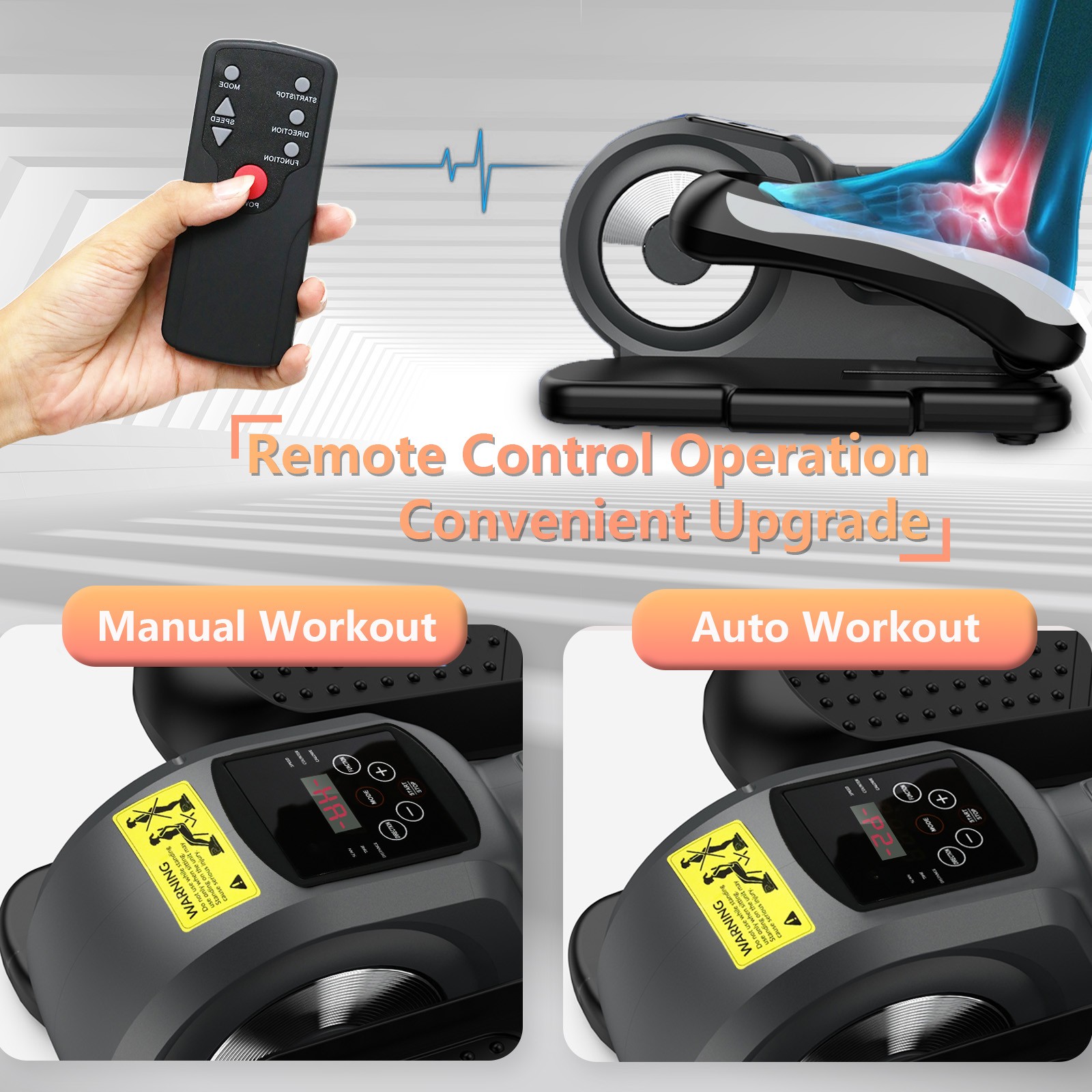 Ellipse Leg Exerciser Seated Eclipse Under Desk Elliptical Machine as Seen on TV