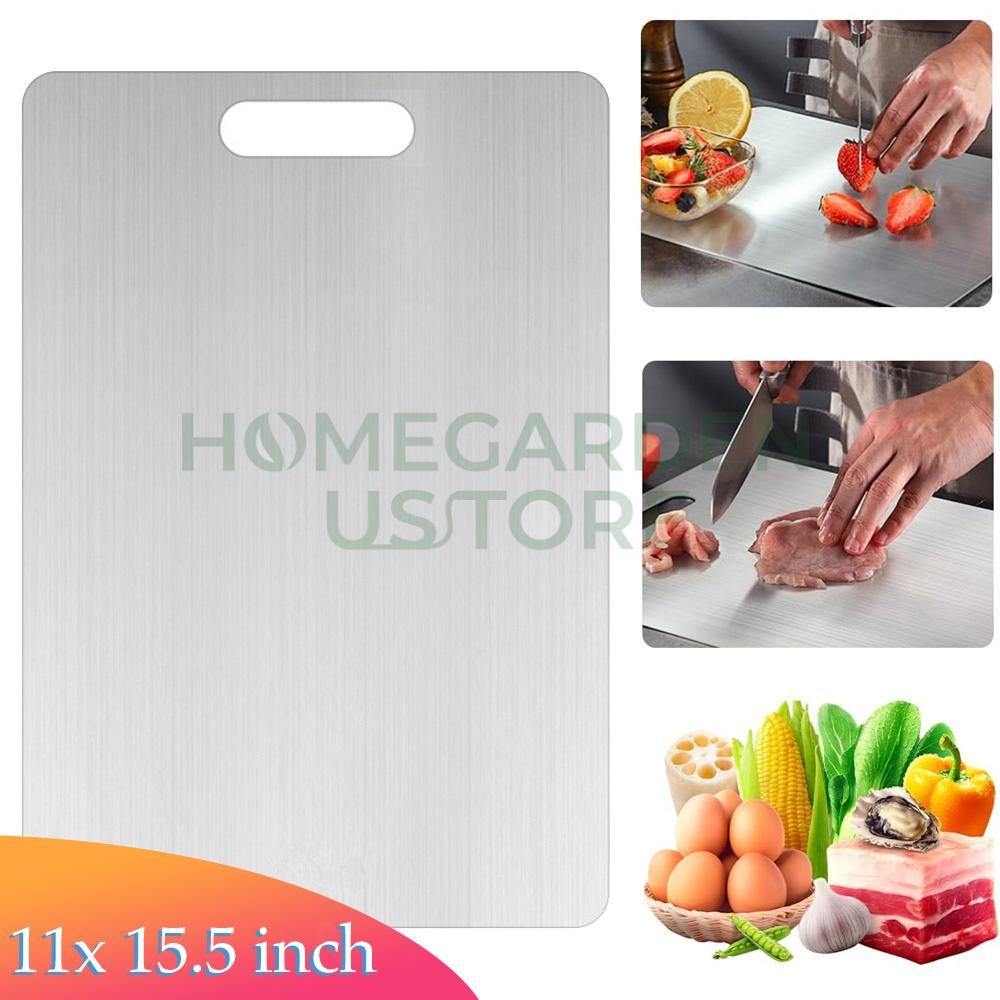 Titanium Cutting Board 100% Pure Non-Stick Double-Sided 11x15.5" in for Kitchen