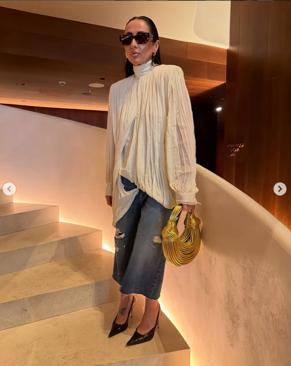 ZARA NEW WOMAN DRAPED SHOULDER PAD BLOUSE ZW LIMITED IVORY XS-L 1080/219/741