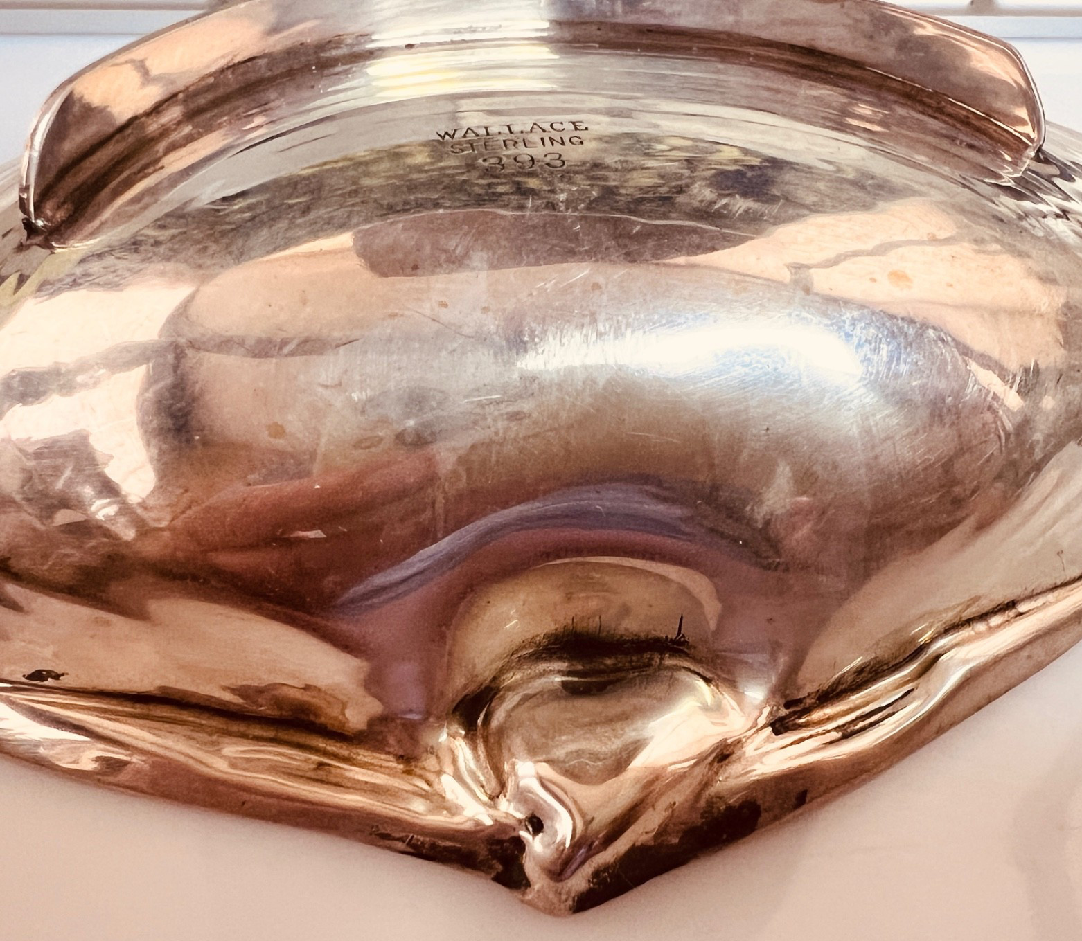 WALLACE STERLING 6 3/16 " CLAM SHELL BOWL 393 GORGEOUS EXCELLENT NO DENTS