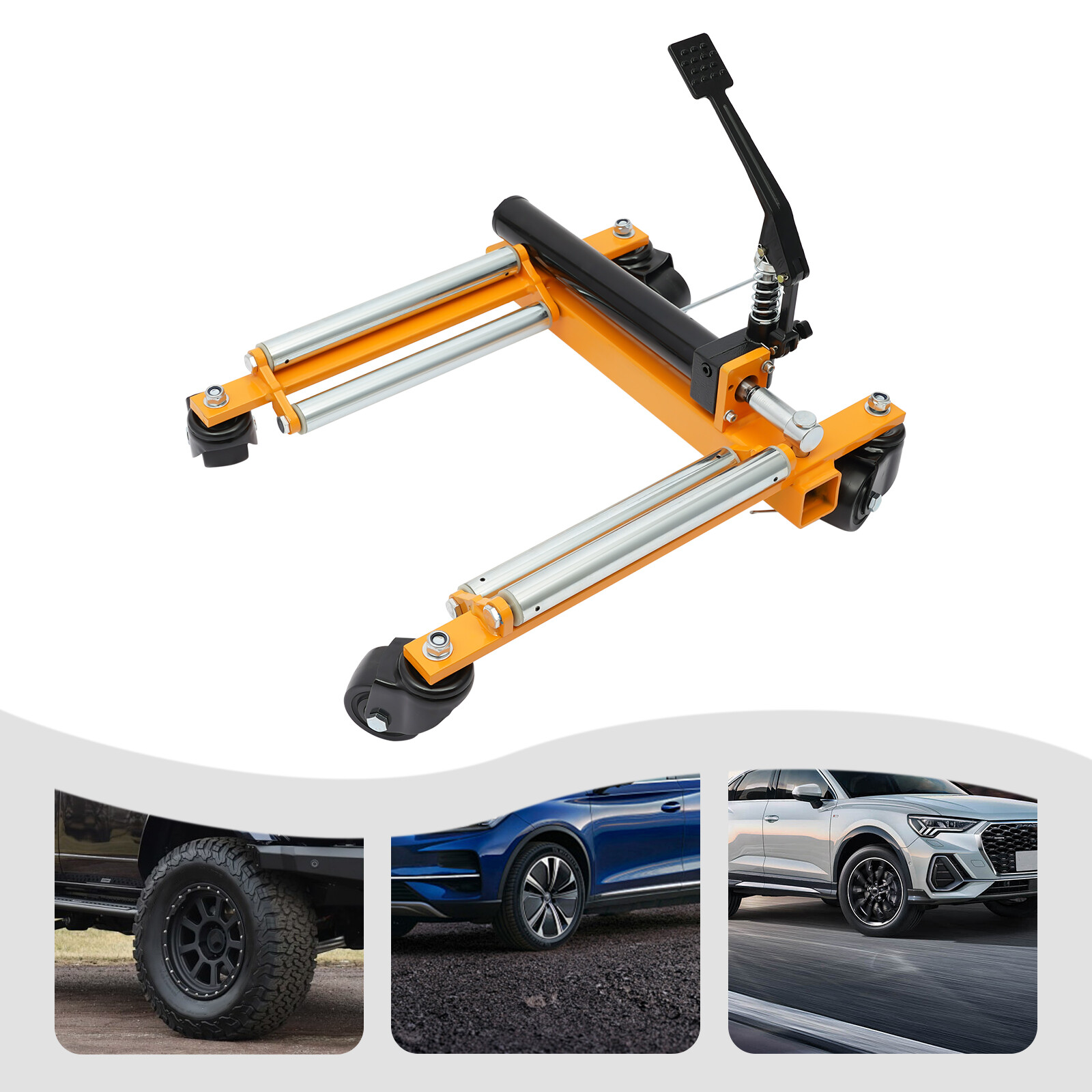 Hydraulic Wheel Dolly 2204 lbs Truck Car Wheel Moving Dolly Auto Tire Lift New