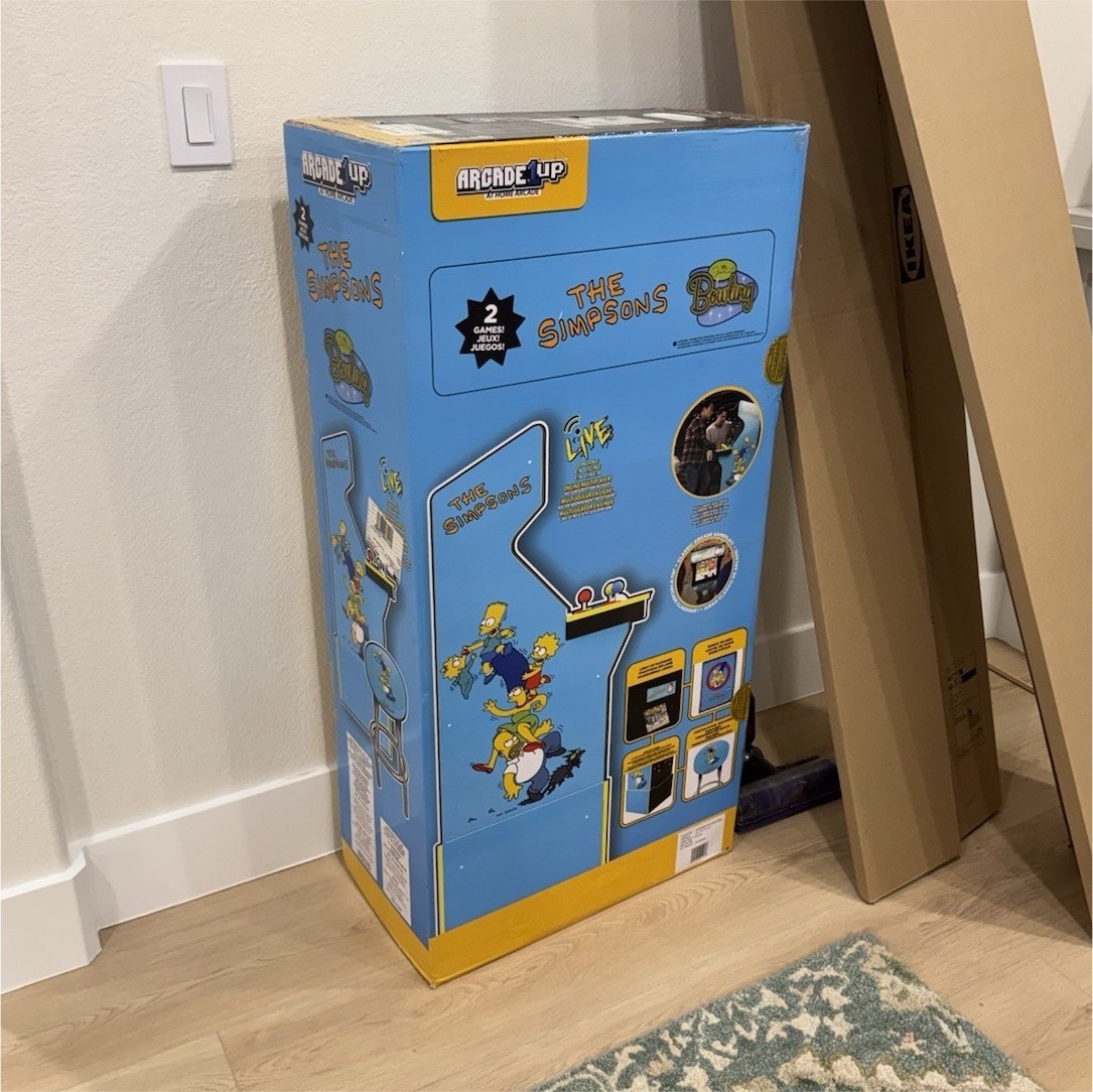 Arcade1Up The Simpsons Arcade Machine - Blue Brand New