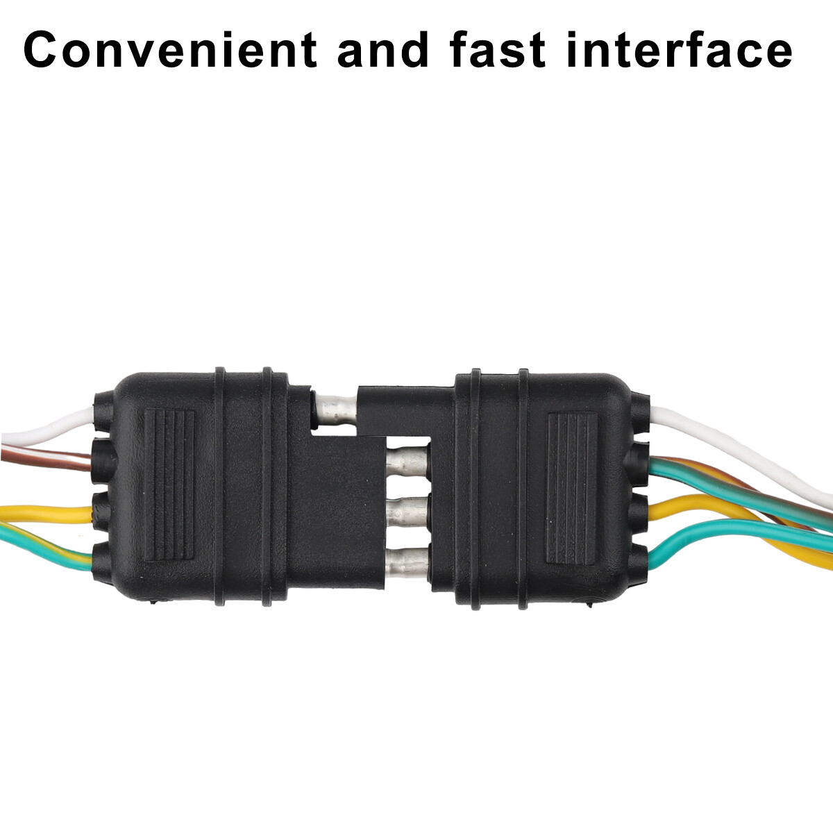 25' 4 Pin Flat Trailer Wiring Harness Kit Wishbone Style for Trailer Tail Lights