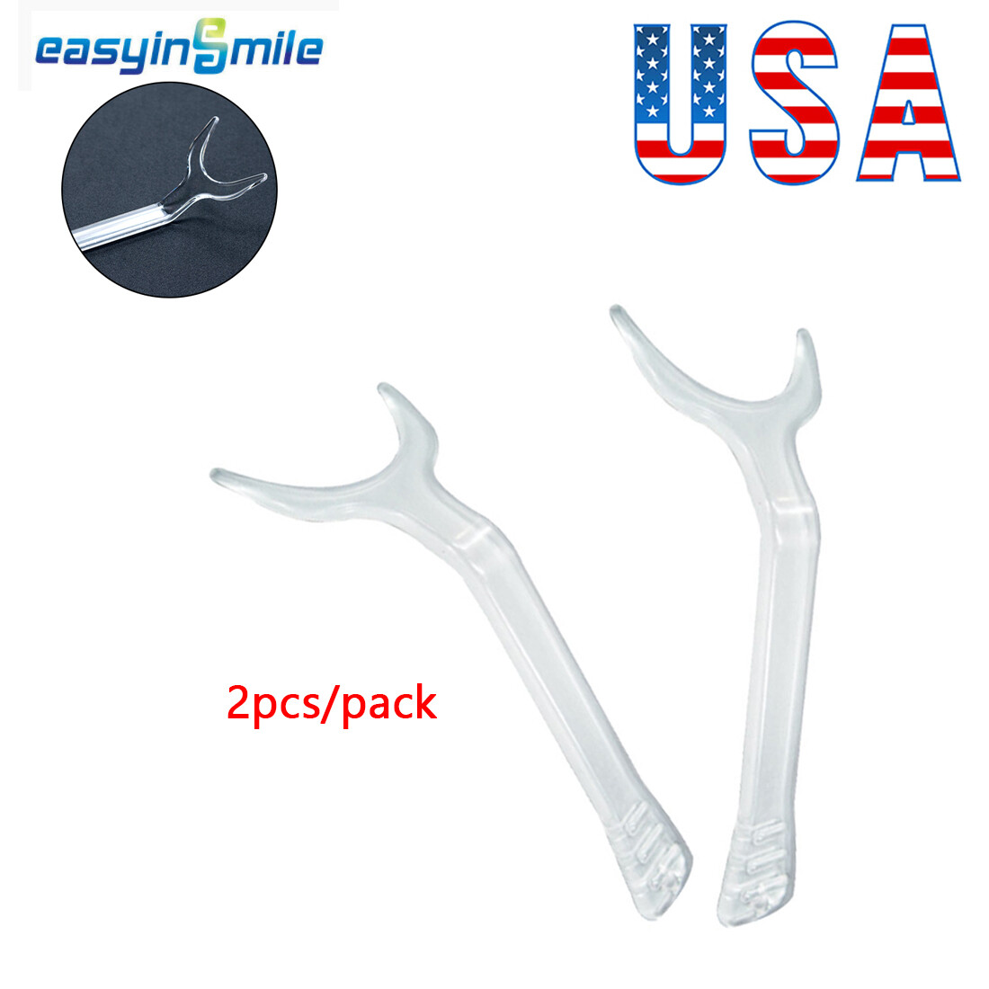 2pc Dental Orthodontic Cheek Lip Retractor Mouth Opener Photography Autoclavable