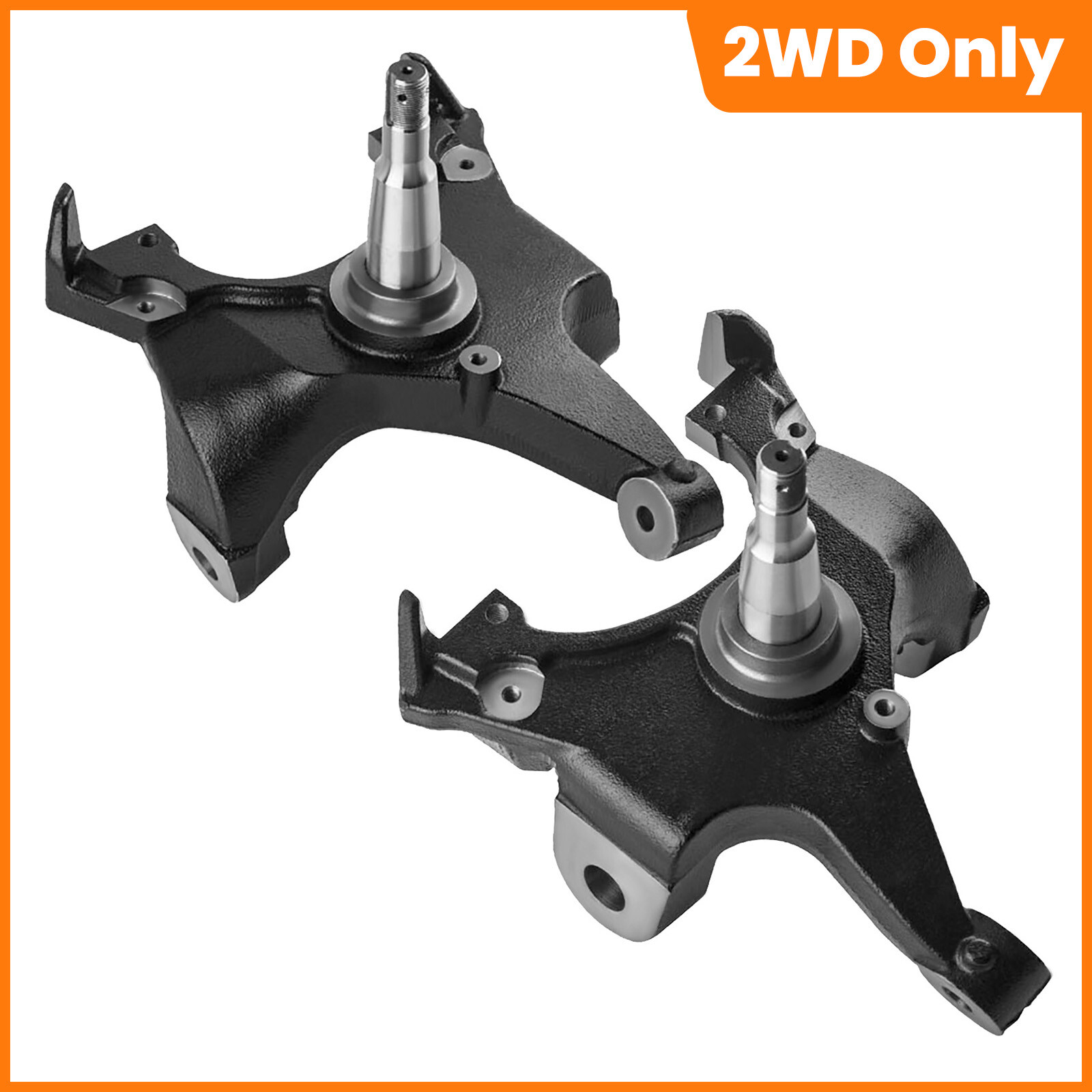 2" Drop Spindles For Chevy Silverado GMC Sierra C1500 2WD 88-98 w/ 1.25" Rotors