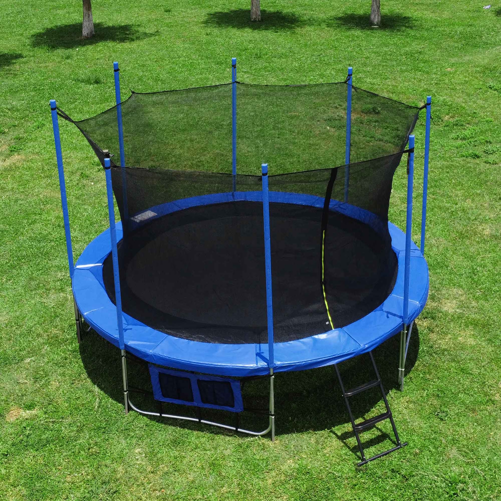 14' FT Round Trampoline Safety Pad Replacement EPE Foam Blue Spring Frame Cover