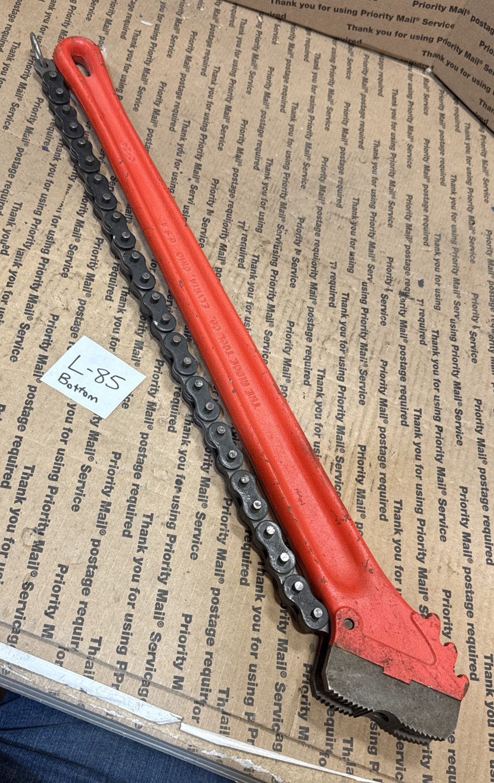 RIDGID Model C-24 Heavy-Duty Chain Wrench 3" New open box Has Paint Scratches