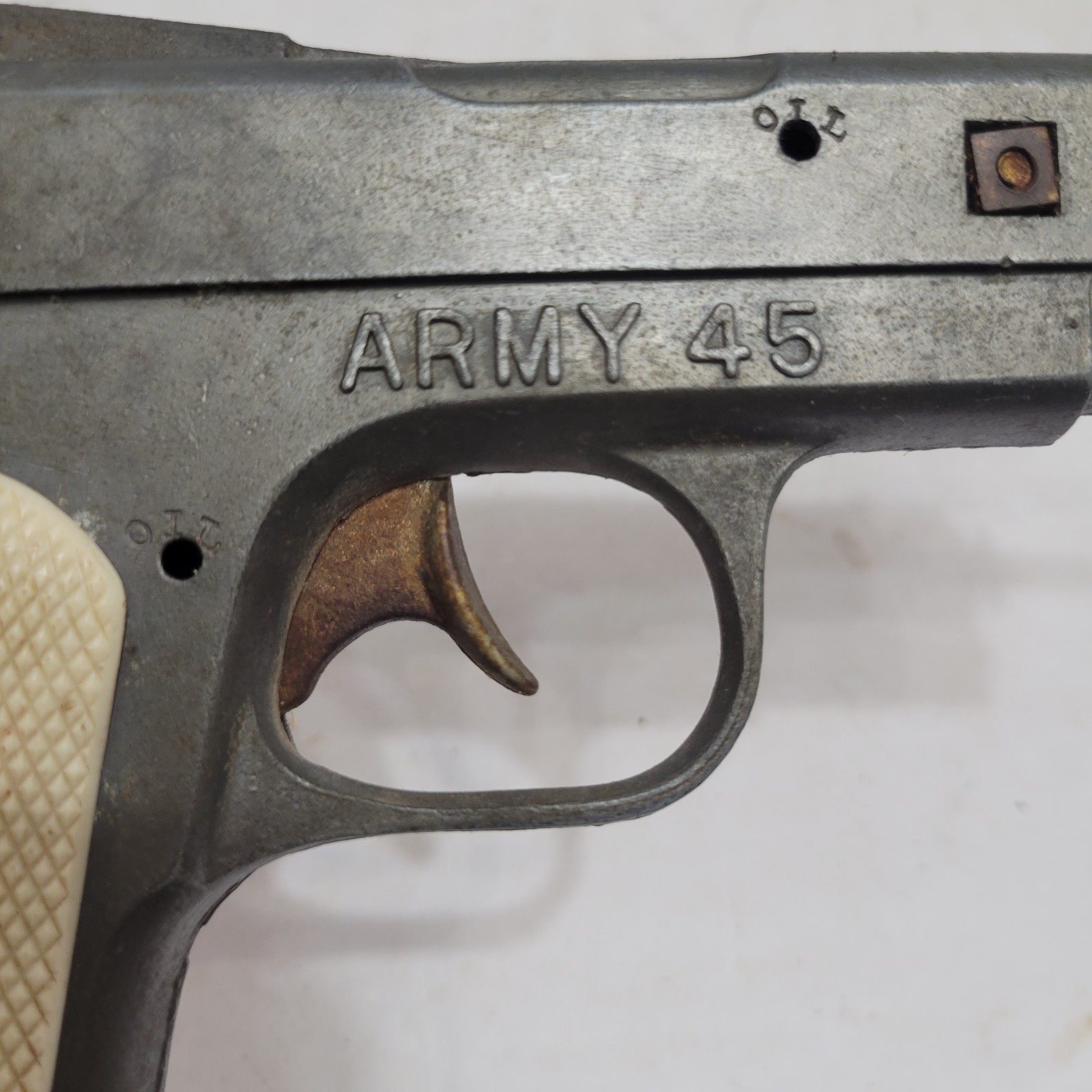 VINTAGE HUBLEY ARMY 45 CAP GUN - COLT 1911