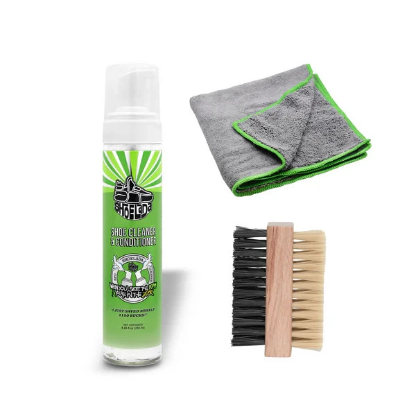 NEW Authentic ShoeLada Foam Shoe Cleaner And Conditioner Brush Kit IN HAND FAST