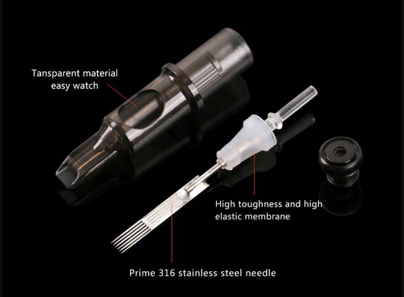 50Pcs Spark Tattoo Cartridge Needles Assorted Mixed Needles: PICK RL, RS, RM, M1