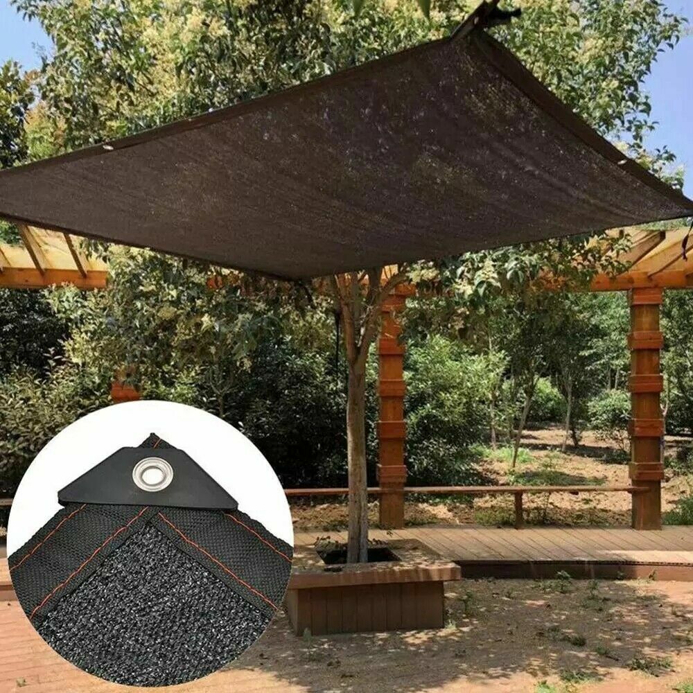 Anti-UV Sun Shade Net Awnings Sun Shelter Garden Patio Pool Sunblock Shade Sail