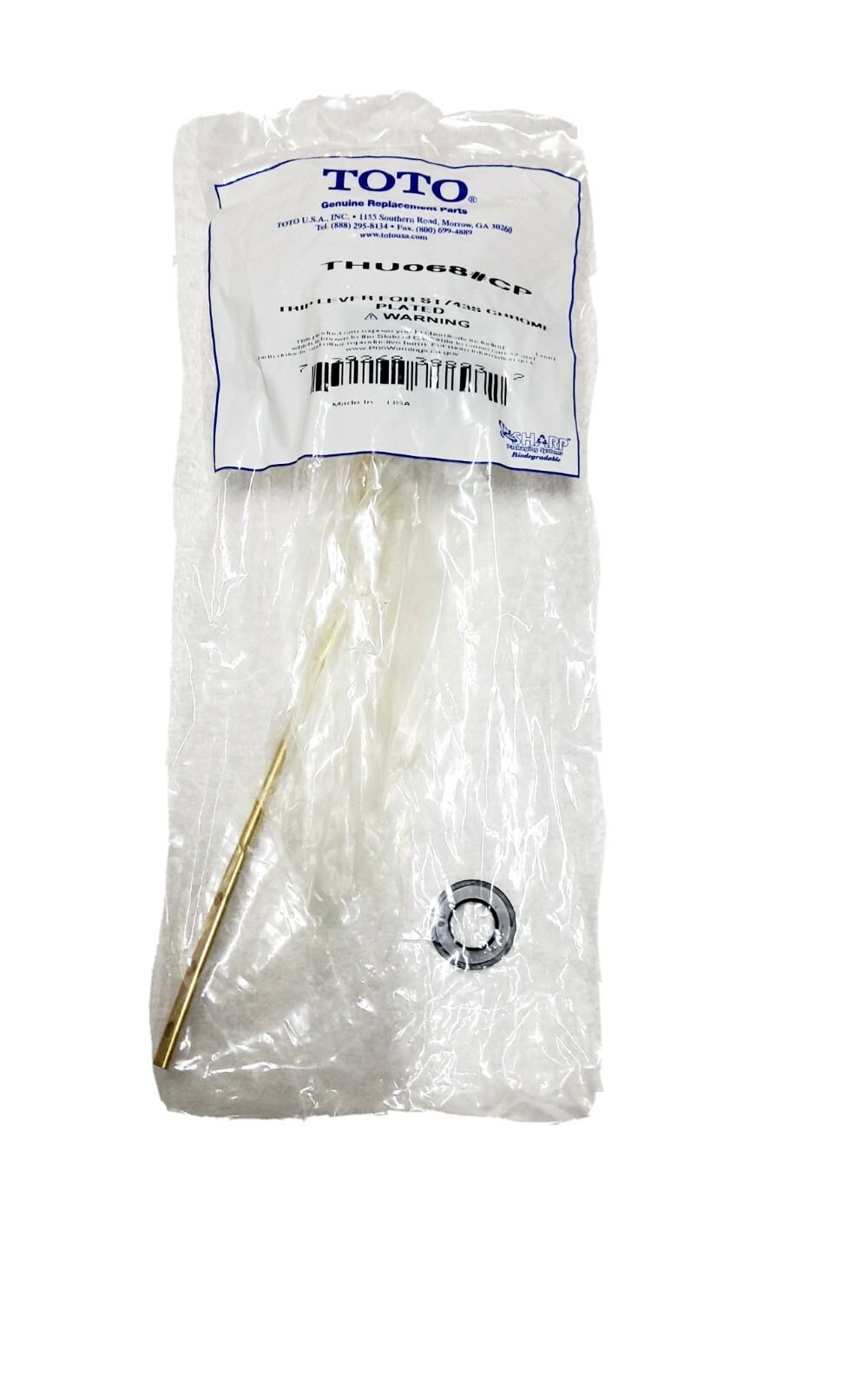 TOTO Genuine Replacement THU068#CP for ST743S Chrome lever