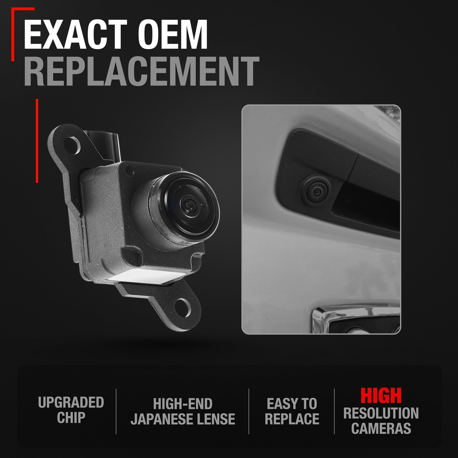 Rear View Backup Camera - Compatible with 2013-2015 Dodge Ram 1500, 13-15 Ram...