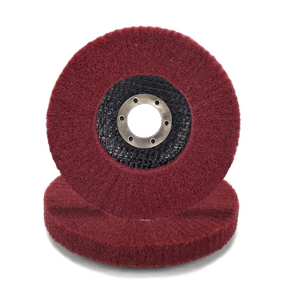 10x 4.5" Nylon Flap Wheels Polishing Buffing Pad Grinding Disc for Angle Grinder