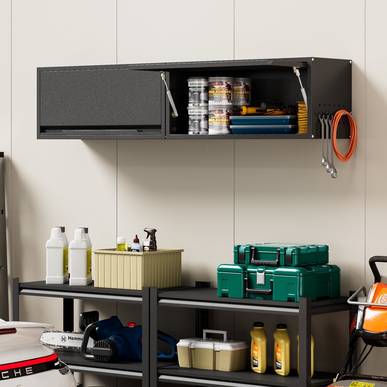 Metal Wall Storage Cabinet Home Wall Cupboards Garage Tool Cabinet Kitchen Boxes