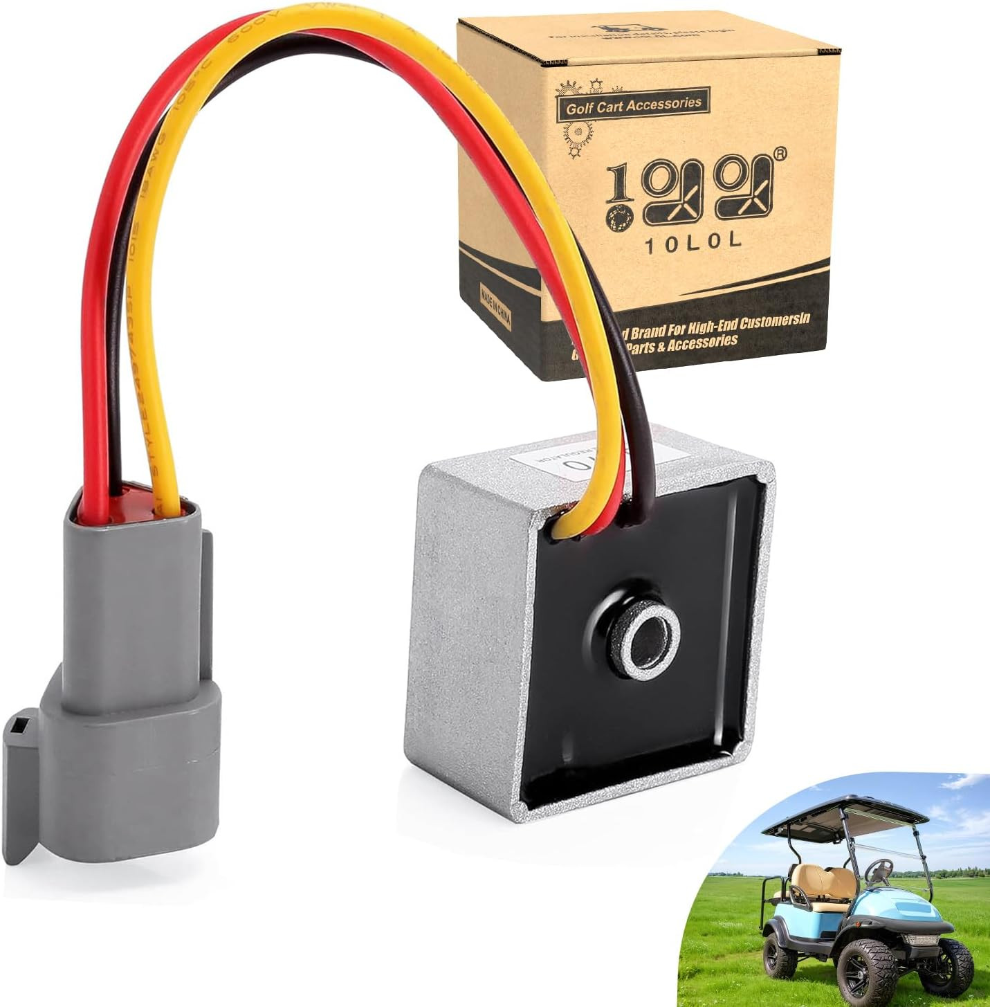 12 Volt Voltage Regulator Rectifier for Club Car Precedent 2004-Up 4-Cycle Gas G