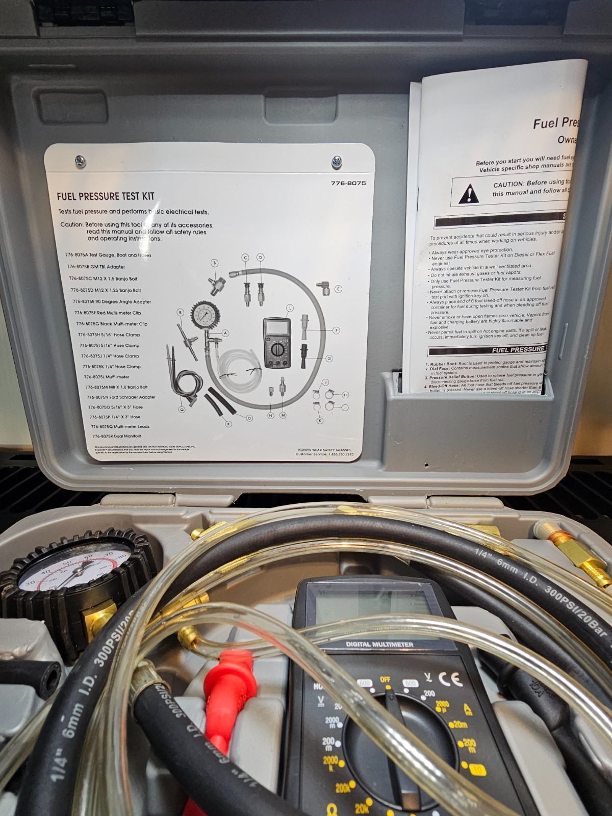 Evercraft Pressure Fuel Tester Kit for Diesel or Gas Engines, Used
