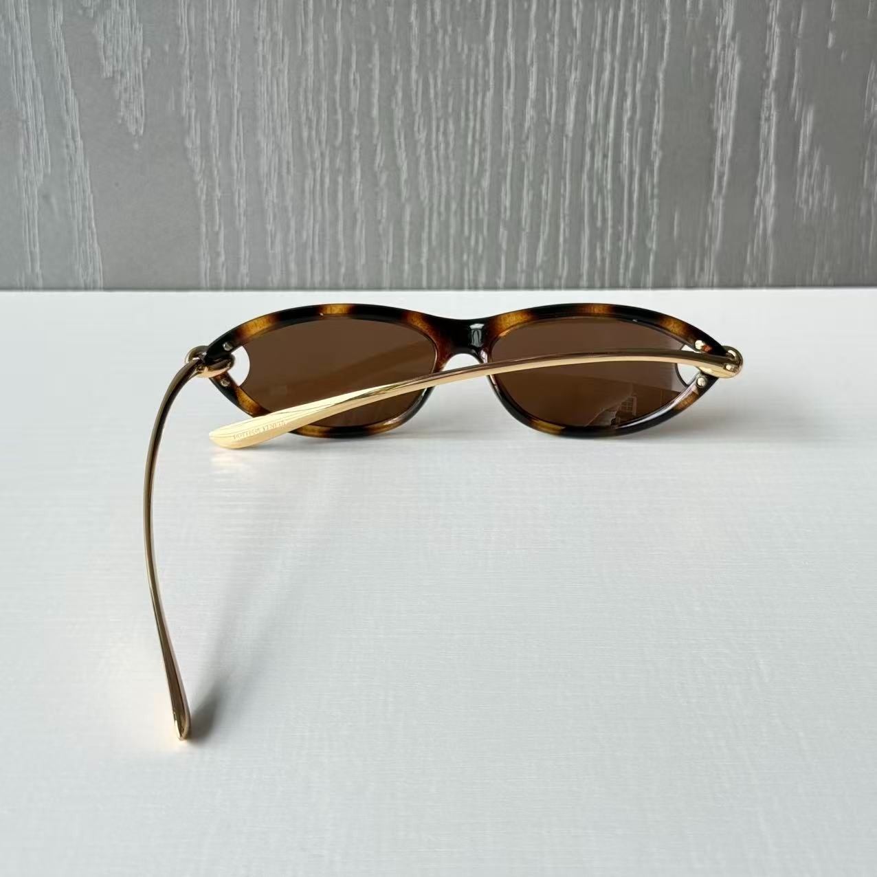 Bottega Veneta BV1390/S 002 Tortoise Gold Brown Sunglasses 56-15-145