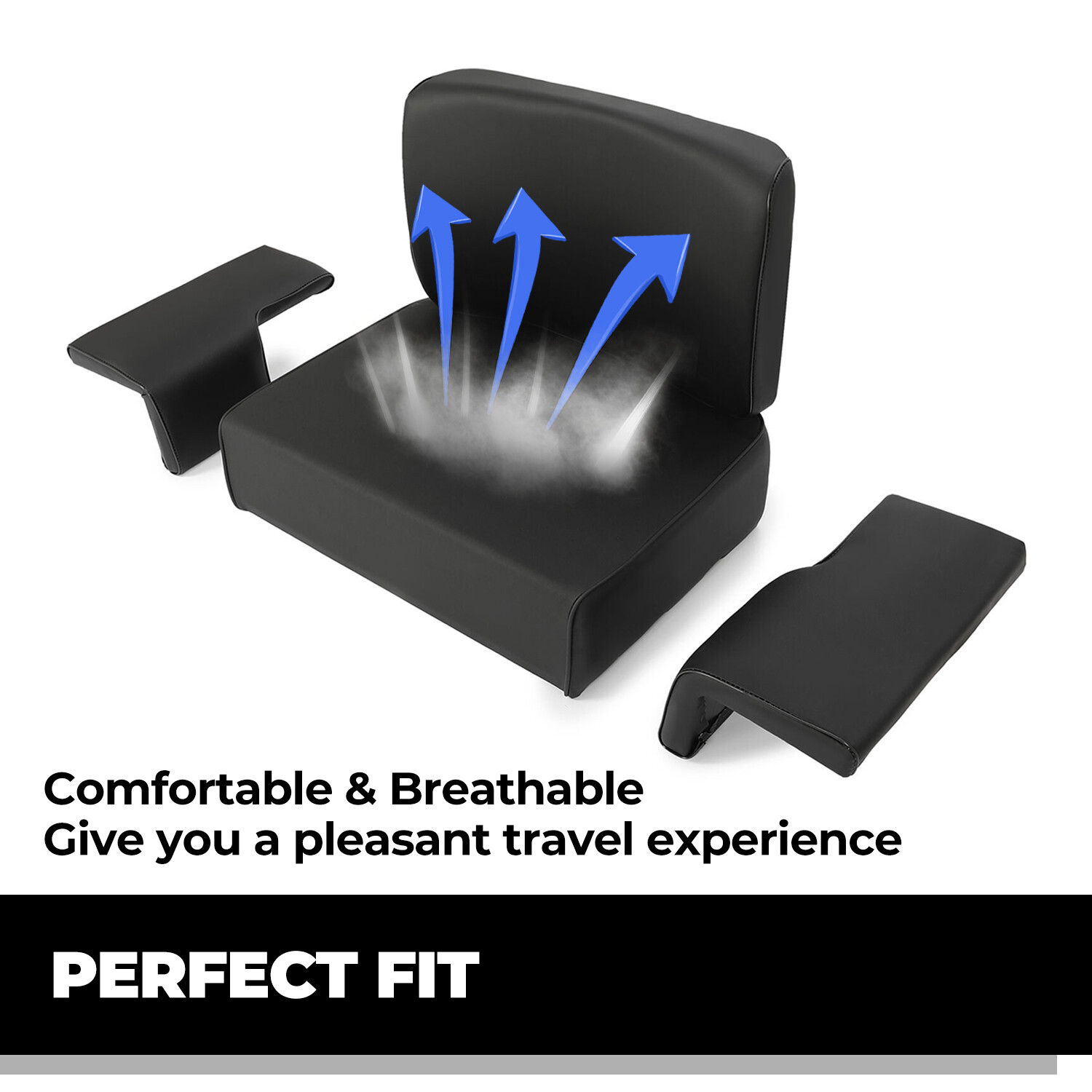 Fit John Deere Crawler 350 450 550 Seat Set（1 x Backrest+2 x Arm Rests+1 x Seat）