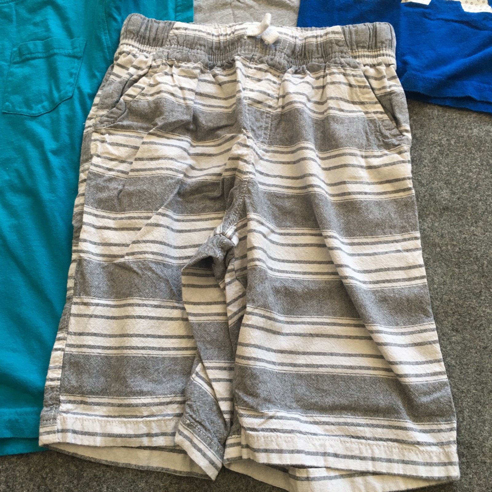 Boy Size 8 Clothing Lot 7x Pieces Bulk Summer Neutral Casual Organic Outdoor