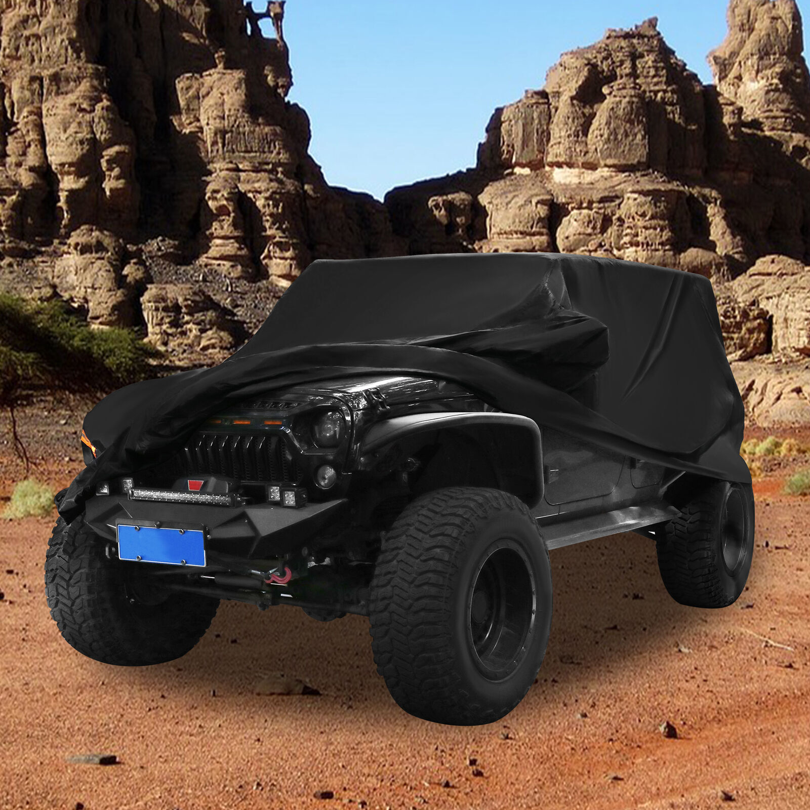 For Jeep Wrangler 2 / 4 Door CJ YJ TJ JK Car Cover Dust UV Waterproof Protection