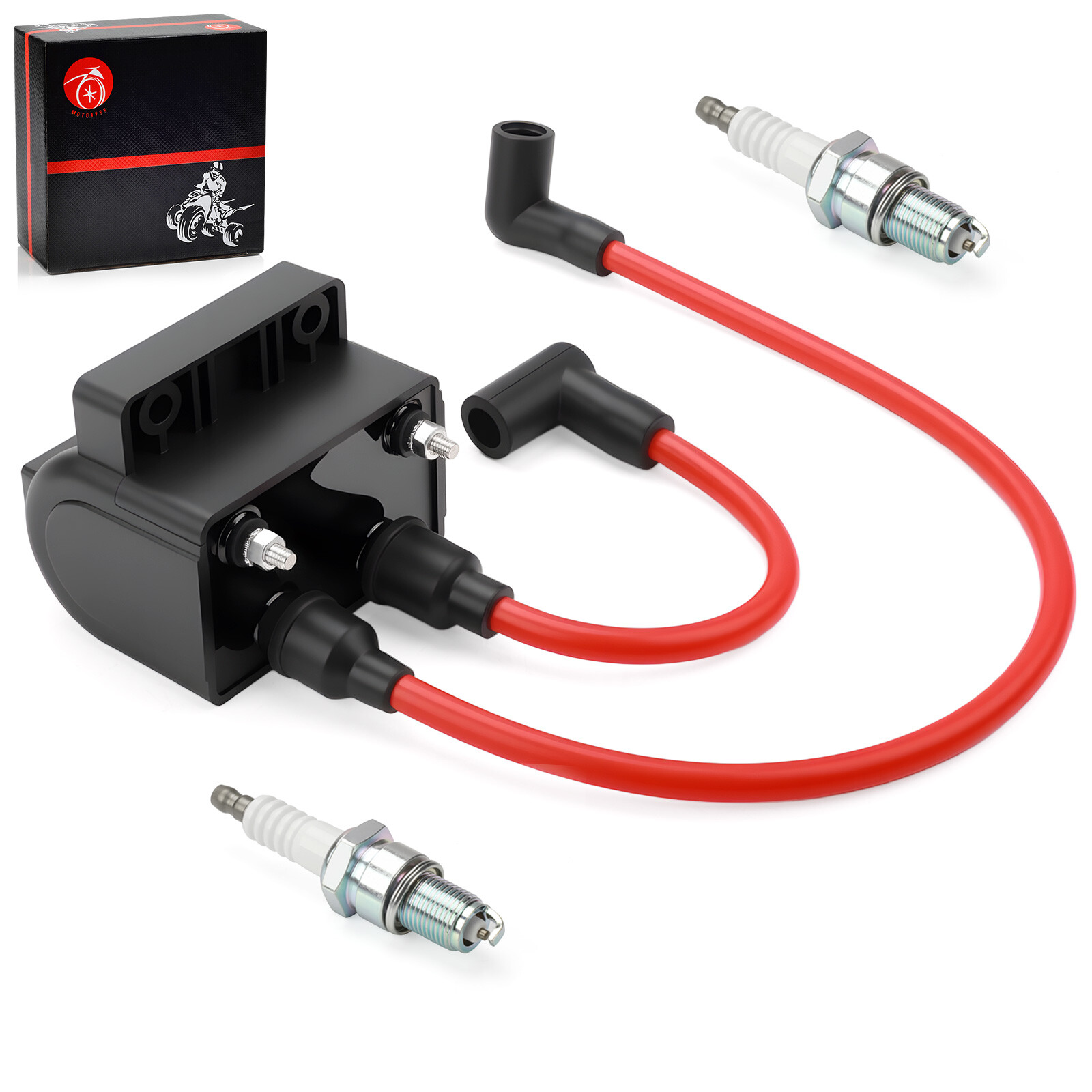 Ignition Coil & Spark Plug Wire Cap For Heritage Softail Classic FLSTC 1991-1999