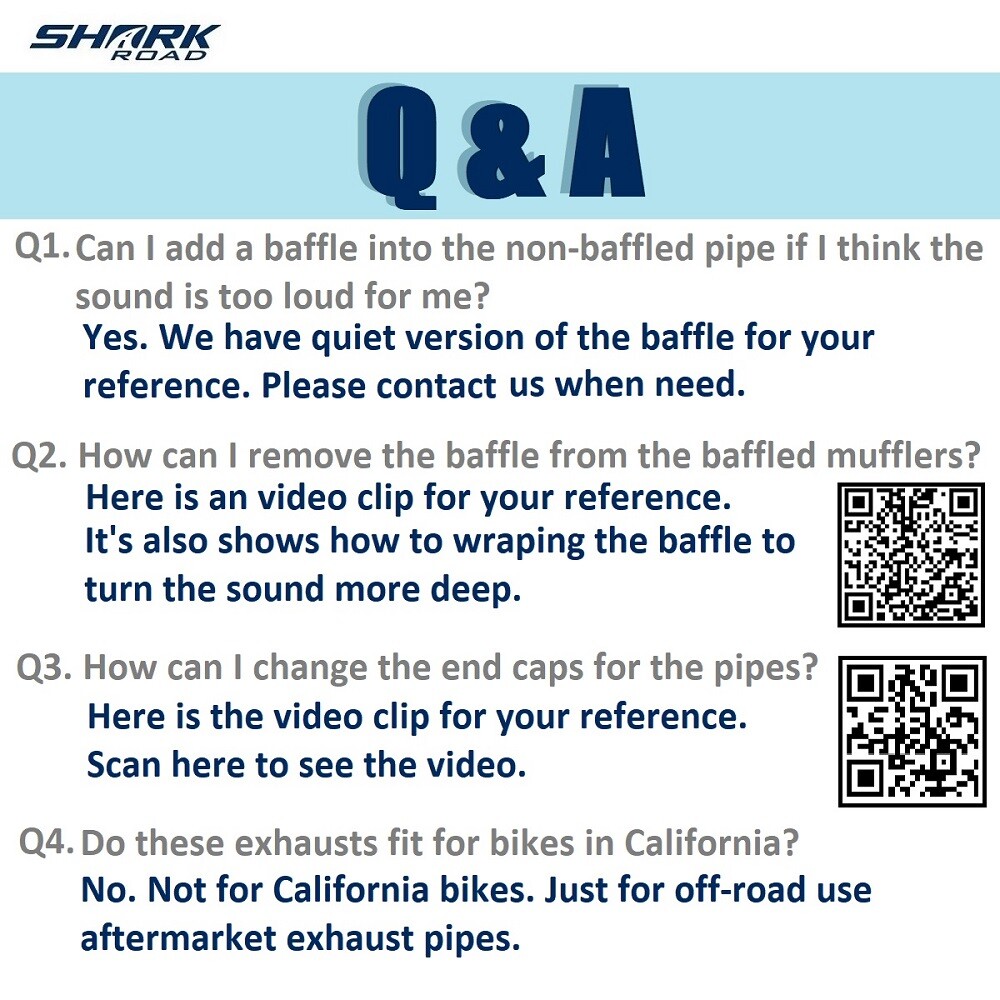 SHARKROAD 4.0 Slip Ons Mufflers For Harley Touring 95-16 Street Glide Exhaust