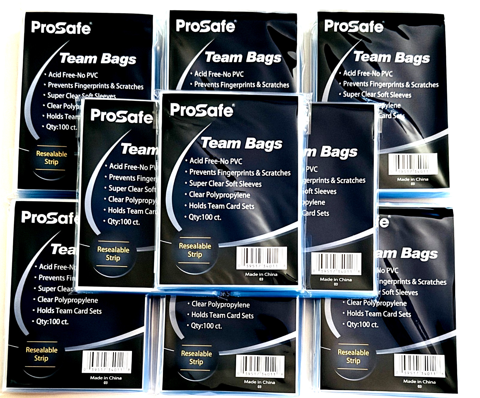 Card Sleeves For Top Loader Resealable Team Bags Trading Sport Holders Protector